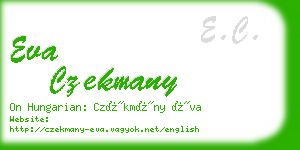 eva czekmany business card